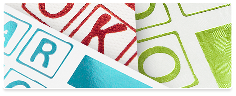 STARBOOKSのカラー箔の3色